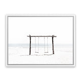 Shop Beach Swing II Photo Canvas Art Print-Boho, Coastal, Landscape, Photography, Photography Canvas Prints, View All, White-framed wall decor artwork