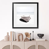Shop Old Boat (Square) Photo Art Print-Boho, Coastal, Hamptons, Neutrals, Photography, Square, View All, White-framed poster wall decor artwork