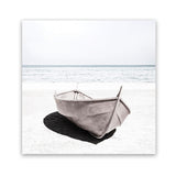 Shop Old Boat (Square) Photo Art Print-Boho, Coastal, Hamptons, Neutrals, Photography, Square, View All, White-framed poster wall decor artwork