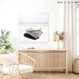 Shop Old Boat (Square) Photo Canvas Art Print-Boho, Coastal, Hamptons, Neutrals, Photography, Photography Canvas Prints, Square, View All, White-framed wall decor artwork