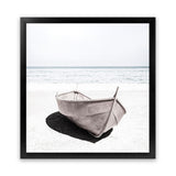 Shop Old Boat (Square) Photo Art Print-Boho, Coastal, Hamptons, Neutrals, Photography, Square, View All, White-framed poster wall decor artwork