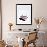 Shop Old Boat Photo Art Print-Coastal, Hamptons, Neutrals, Photography, Portrait, View All, White-framed poster wall decor artwork