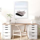 Shop Old Boat Photo Art Print-Coastal, Hamptons, Neutrals, Photography, Portrait, View All, White-framed poster wall decor artwork