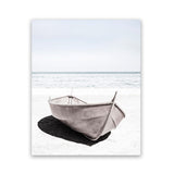 Shop Old Boat Photo Art Print-Coastal, Hamptons, Neutrals, Photography, Portrait, View All, White-framed poster wall decor artwork