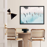 Shop Boats From Above Photo Canvas Art Print-Blue, Coastal, Landscape, Photography, Photography Canvas Prints, View All-framed wall decor artwork