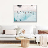 Shop Boats From Above Photo Canvas Art Print-Blue, Coastal, Landscape, Photography, Photography Canvas Prints, View All-framed wall decor artwork