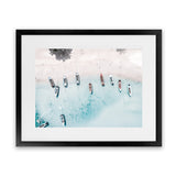 Shop Boats From Above Photo Art Print-Blue, Coastal, Horizontal, Landscape, Photography, Rectangle, View All-framed poster wall decor artwork
