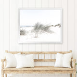 Shop Sand Dunes I Photo Art Print-Boho, Coastal, Green, Landscape, Moroccan Days, Photography, View All, White-framed poster wall decor artwork