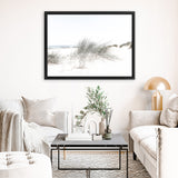 Shop Sand Dunes I Photo Canvas Print-Boho, Coastal, Green, Landscape, Moroccan Days, Photography Canvas Prints, View All, White-framed wall decor artwork
