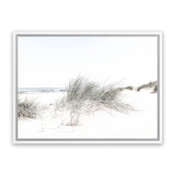 Shop Sand Dunes I Photo Canvas Print-Boho, Coastal, Green, Landscape, Moroccan Days, Photography Canvas Prints, View All, White-framed wall decor artwork