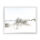 Shop Sand Dunes I Photo Art Print-Boho, Coastal, Green, Landscape, Moroccan Days, Photography, View All, White-framed poster wall decor artwork