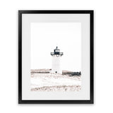 Shop Cape Cod Lighthouse I Photo Art Print-Coastal, Hamptons, Neutrals, Photography, Portrait, View All, White-framed poster wall decor artwork
