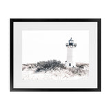 Shop Cape Cod Lighthouse II Photo Art Print-Coastal, Grey, Hamptons, Horizontal, Landscape, Photography, Rectangle, View All, White-framed poster wall decor artwork