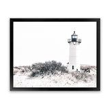 Shop Cape Cod Lighthouse II Photo Art Print-Coastal, Grey, Hamptons, Horizontal, Landscape, Photography, Rectangle, View All, White-framed poster wall decor artwork
