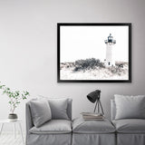 Shop Cape Cod Lighthouse II Photo Art Print-Coastal, Grey, Hamptons, Horizontal, Landscape, Photography, Rectangle, View All, White-framed poster wall decor artwork