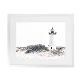 Shop Cape Cod Lighthouse II Photo Art Print-Coastal, Grey, Hamptons, Horizontal, Landscape, Photography, Rectangle, View All, White-framed poster wall decor artwork