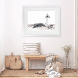 Shop Cape Cod Lighthouse II Photo Art Print-Coastal, Grey, Hamptons, Horizontal, Landscape, Photography, Rectangle, View All, White-framed poster wall decor artwork