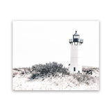 Shop Cape Cod Lighthouse II Photo Art Print-Coastal, Grey, Hamptons, Horizontal, Landscape, Photography, Rectangle, View All, White-framed poster wall decor artwork