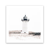 Shop Cape Cod Lighthouse I (Square) Photo Art Print-Coastal, Hamptons, Neutrals, Photography, Square, View All, White-framed poster wall decor artwork