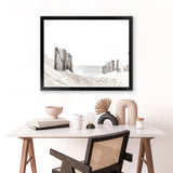 Shop Beach Sand Dunes Photo Art Print-Boho, Coastal, Landscape, Neutrals, Photography, View All, White-framed poster wall decor artwork