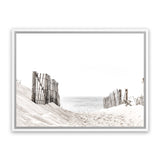 Shop Beach Sand Dunes Photo Canvas Art Print-Boho, Coastal, Horizontal, Landscape, Neutrals, Photography, Photography Canvas Prints, Rectangle, View All, White-framed wall decor artwork
