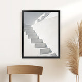 Shop White Steps Photo Art Print-Boho, Greece, Grey, Neutrals, Photography, Portrait, View All-framed poster wall decor artwork