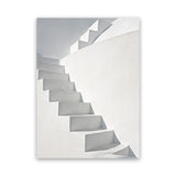 Shop White Steps Photo Canvas Art Print-Boho, Greece, Grey, Neutrals, Photography, Photography Canvas Prints, Portrait, View All-framed wall decor artwork