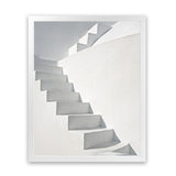 Shop White Steps Photo Art Print-Boho, Greece, Grey, Neutrals, Photography, Portrait, View All-framed poster wall decor artwork