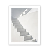 Shop White Steps Photo Art Print-Boho, Greece, Grey, Neutrals, Photography, Portrait, View All-framed poster wall decor artwork