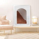 Shop Old Stairway Photo Art Print-Boho, Brown, Greece, Moroccan Days, Photography, Portrait, View All-framed poster wall decor artwork