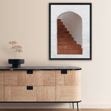 Shop Old Stairway Photo Canvas Art Print-Boho, Brown, Greece, Moroccan Days, Photography, Photography Canvas Prints, Portrait, View All-framed wall decor artwork