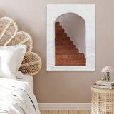 Shop Old Stairway Photo Canvas Art Print-Boho, Brown, Greece, Moroccan Days, Photography, Photography Canvas Prints, Portrait, View All-framed wall decor artwork