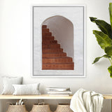 Shop Old Stairway Photo Canvas Art Print-Boho, Brown, Greece, Moroccan Days, Photography, Photography Canvas Prints, Portrait, View All-framed wall decor artwork