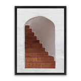 Shop Old Stairway Photo Canvas Art Print-Boho, Brown, Greece, Moroccan Days, Photography, Photography Canvas Prints, Portrait, View All-framed wall decor artwork
