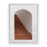 Shop Old Stairway Photo Canvas Art Print-Boho, Brown, Greece, Moroccan Days, Photography, Photography Canvas Prints, Portrait, View All-framed wall decor artwork