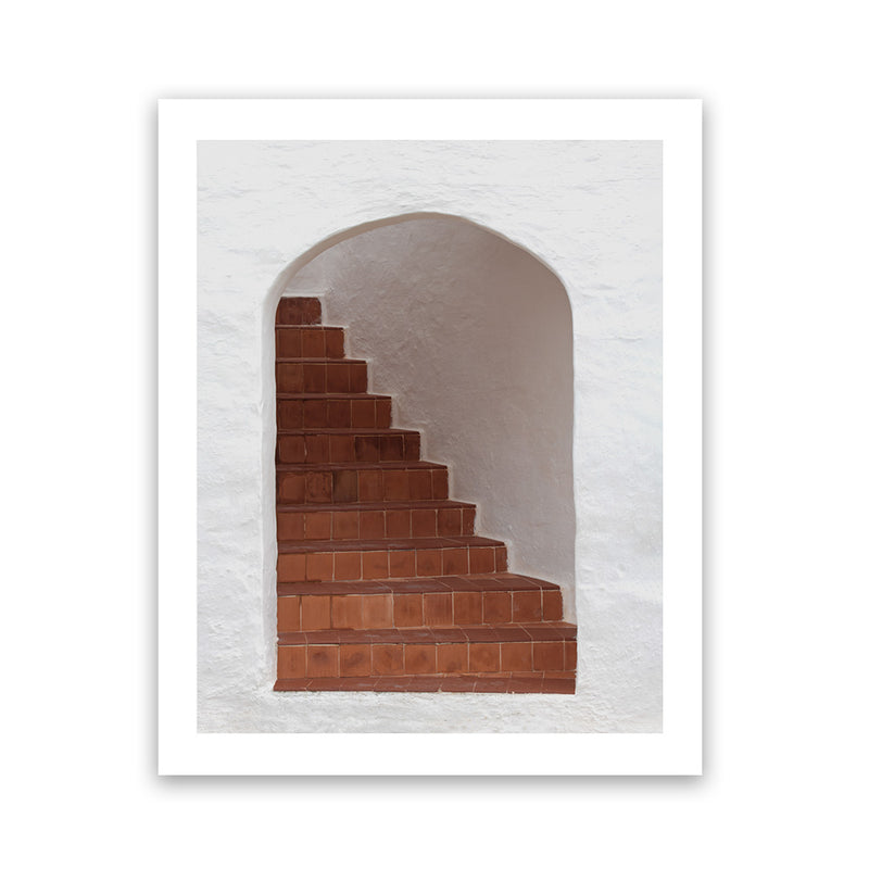 Shop Old Stairway Photo Art Print-Boho, Brown, Greece, Moroccan Days, Photography, Portrait, View All-framed poster wall decor artwork