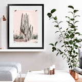 Shop Cacti Villa I Photo Art Print-Boho, Moroccan Days, Photography, Pink, Portrait, Tropical, View All-framed poster wall decor artwork
