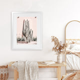 Shop Cacti Villa I Photo Art Print-Boho, Moroccan Days, Photography, Pink, Portrait, Tropical, View All-framed poster wall decor artwork