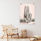 Shop Cacti Villa I Photo Canvas Art Print-Boho, Moroccan Days, Photography, Photography Canvas Prints, Pink, Portrait, Tropical, View All-framed wall decor artwork