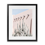 Shop Cacti Villa II Photo Art Print-Boho, Moroccan Days, Photography, Pink, Portrait, Tropical, View All-framed poster wall decor artwork