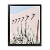 Shop Cacti Villa II Photo Art Print-Boho, Moroccan Days, Photography, Pink, Portrait, Tropical, View All-framed poster wall decor artwork