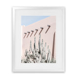 Shop Cacti Villa II Photo Art Print-Boho, Moroccan Days, Photography, Pink, Portrait, Tropical, View All-framed poster wall decor artwork
