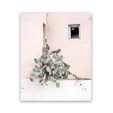 Shop Cacti Villa III Photo Art Print-Boho, Green, Moroccan Days, Photography, Pink, Portrait, Tropical, View All-framed poster wall decor artwork