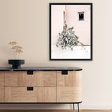 Shop Cacti Villa III Photo Canvas Art Print-Boho, Green, Moroccan Days, Photography, Photography Canvas Prints, Pink, Portrait, Tropical, View All-framed wall decor artwork