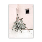 Shop Cacti Villa III Photo Canvas Art Print-Boho, Green, Moroccan Days, Photography, Photography Canvas Prints, Pink, Portrait, Tropical, View All-framed wall decor artwork