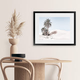 Shop Pastel Desert I Photo Art Print-Boho, Green, Landscape, Moroccan Days, Photography, Tropical, View All, White-framed poster wall decor artwork