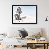 Shop Pastel Desert I Photo Canvas Art Print-Boho, Coastal, Green, Landscape, Moroccan Days, Photography, Photography Canvas Prints, Tropical, View All, White-framed wall decor artwork