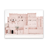 Shop Desert Palace Photo Canvas Art Print-Boho, Landscape, Moroccan Days, Photography, Photography Canvas Prints, Pink, Tropical, View All-framed wall decor artwork