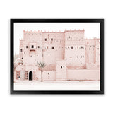 Shop Desert Palace Photo Art Print-Boho, Landscape, Moroccan Days, Photography, Pink, Tropical, View All-framed poster wall decor artwork