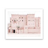Shop Desert Palace Photo Art Print-Boho, Landscape, Moroccan Days, Photography, Pink, Tropical, View All-framed poster wall decor artwork